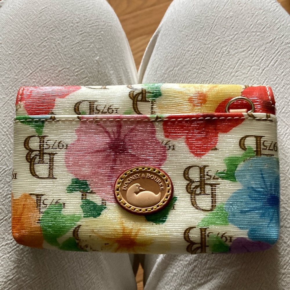 Dooney & Bourke Red and Pink Clutch Wristlet